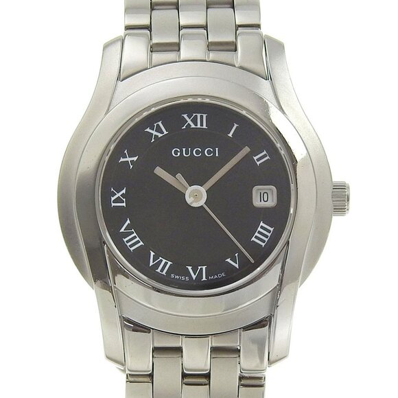 GUCCI G class Watches 5500L blackDial Stainless Steel Quartz Analog - Picture 1 of 8